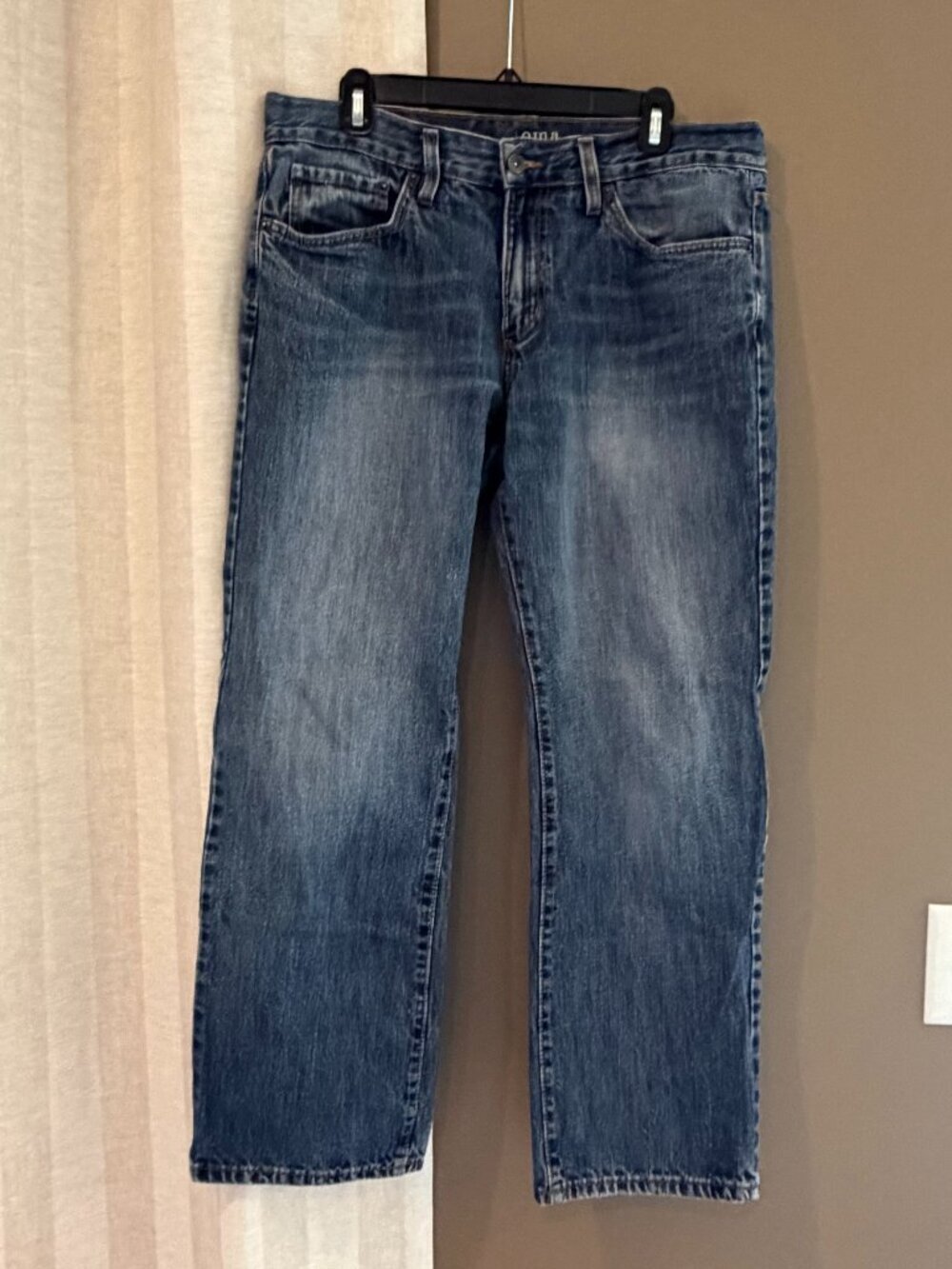 Sonoma Men's Jeans Straight Medium Wash Cotton 5-pocket, Size 34x30